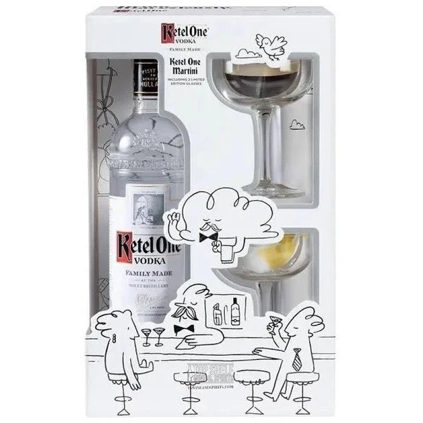 Ketel One – 2 Glass Gift Pack 750mL
