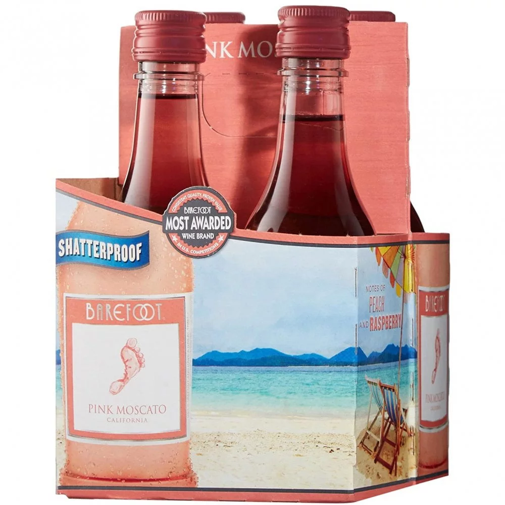 Barefoot – Pink Moscato 4pk 187mL