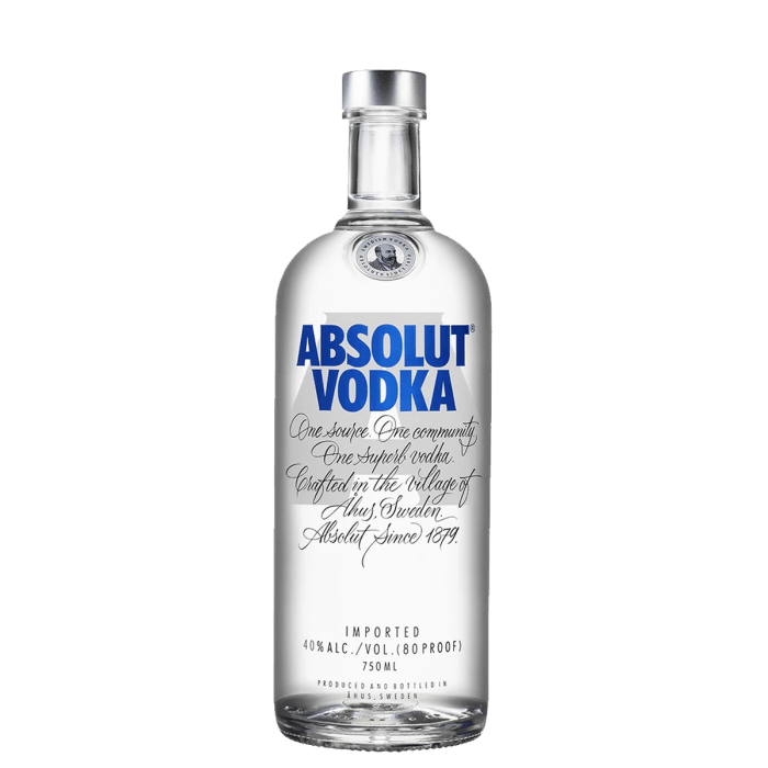 Absolut – 80 Vodka 750mL
