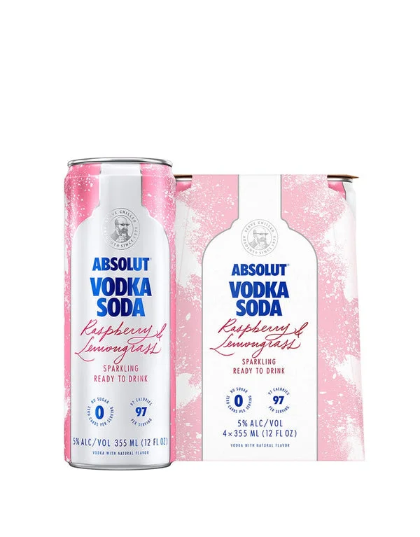 Absolut Cocktail – Rasp & Lemongrass 4pk 355mL