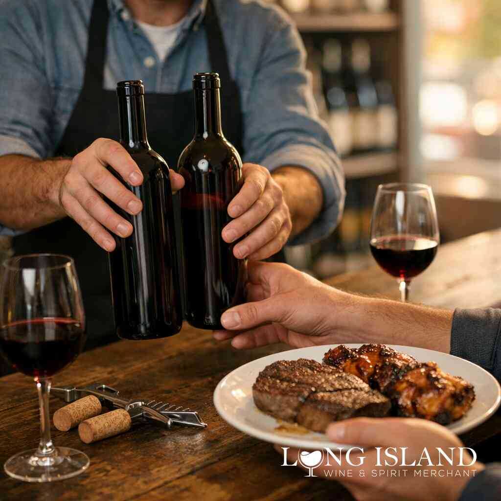 Best red wine for barbecue when you want smoke, char, and backbone — Long Island Wine & Spirit Merchant