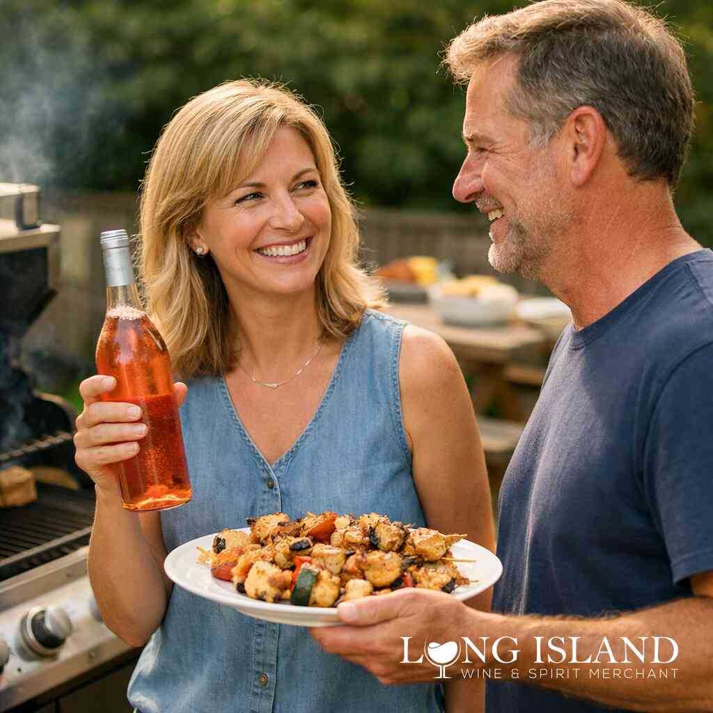 Spicy chicken wine pairing with dry Riesling or off-dry white wine — Long Island Wine & Spirit Merchant