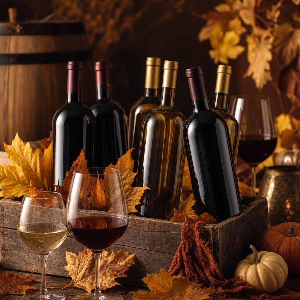 Thanksgiving wine case