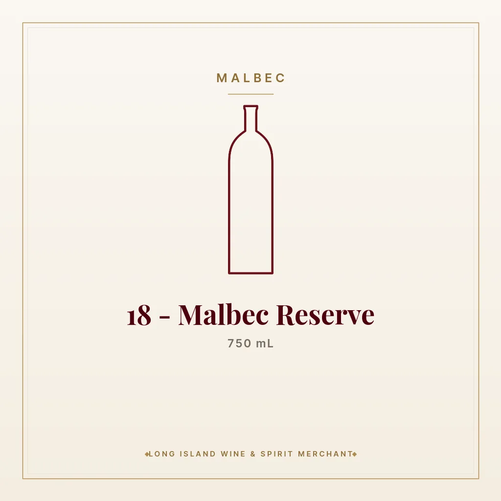18 - Malbec Reserve 750 mL - Malbec