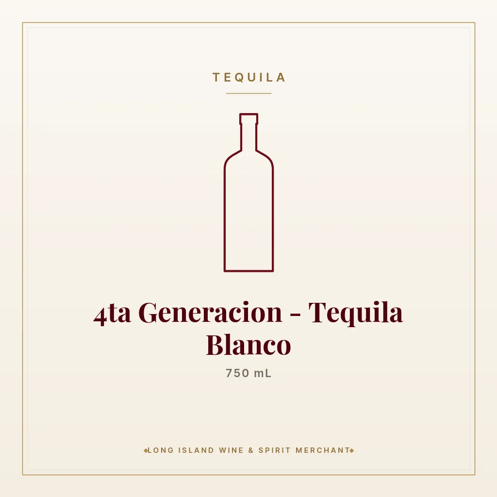 4ta Generacion - Tequila Blanco 750 mL - Tequila