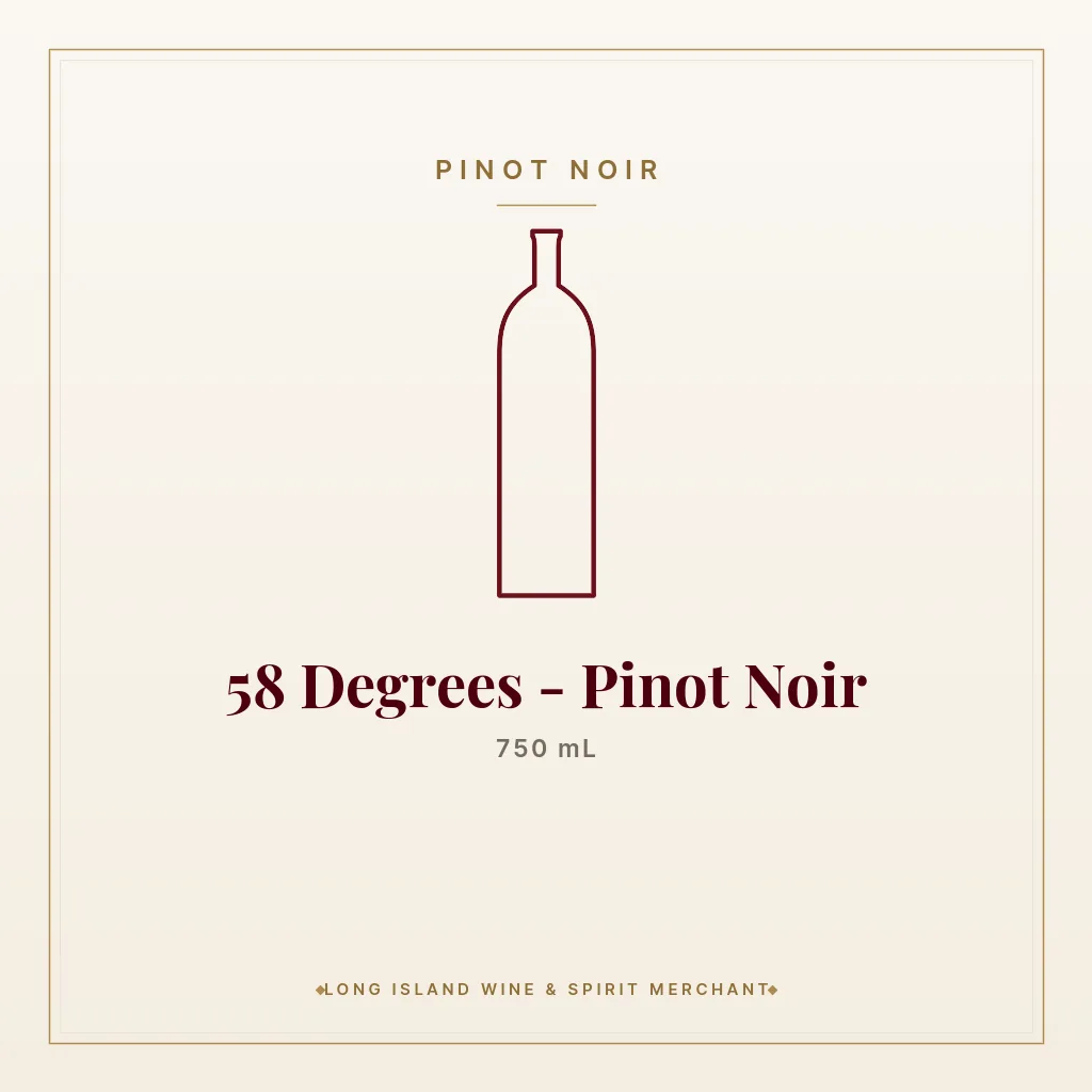 58 Degrees - Pinot Noir 750 mL - Pinot Noir
