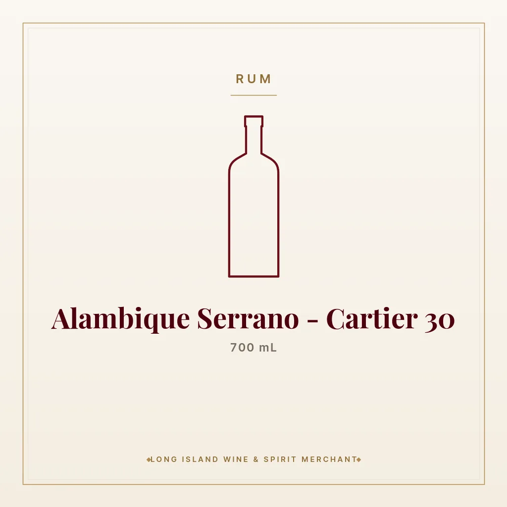 Alambique Serrano - Cartier 30 700 mL - Rum