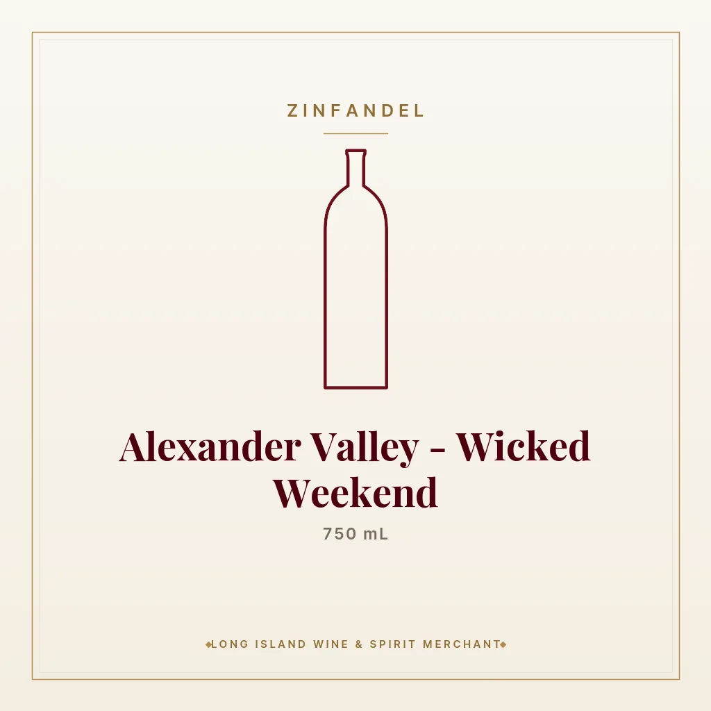 Alexander Valley - Wicked Weekend 750 mL - Zinfandel