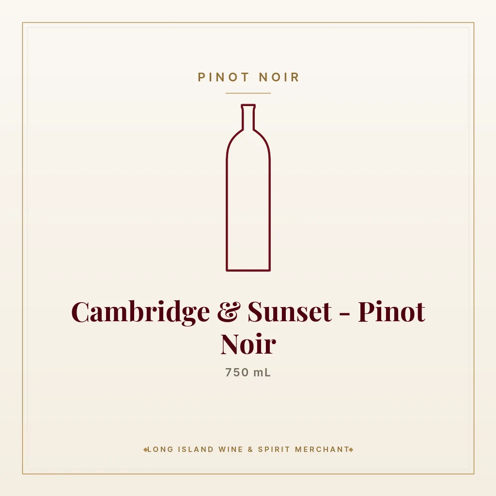 Cambridge & Sunset - Pinot Noir 750 mL - Pinot Noir