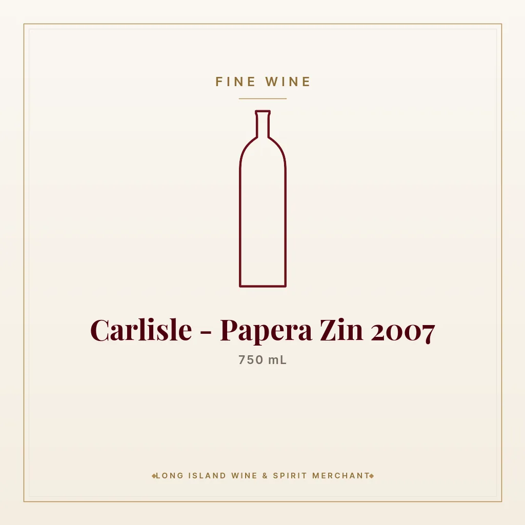 Carlisle - Papera Zin 2007 750 mL - Fine Wine
