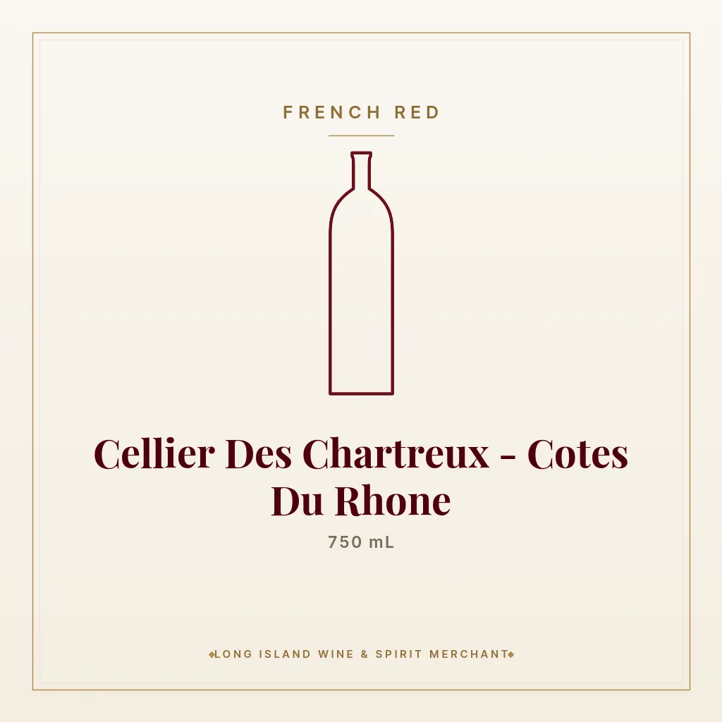 Cellier Des Chartreux - Cotes Du Rhone 750 mL - French Red