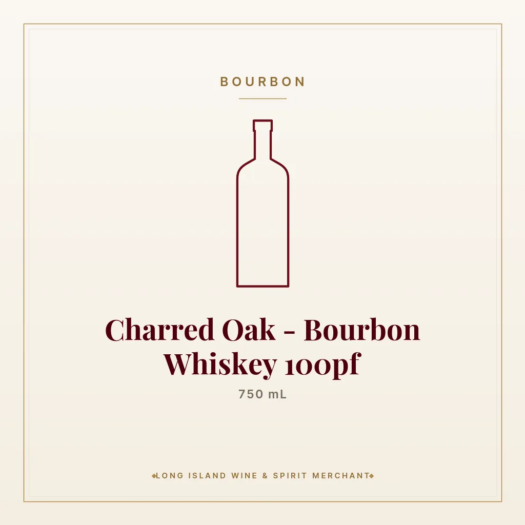 Charred Oak - Bourbon Whiskey 100pf 750 mL - Bourbon
