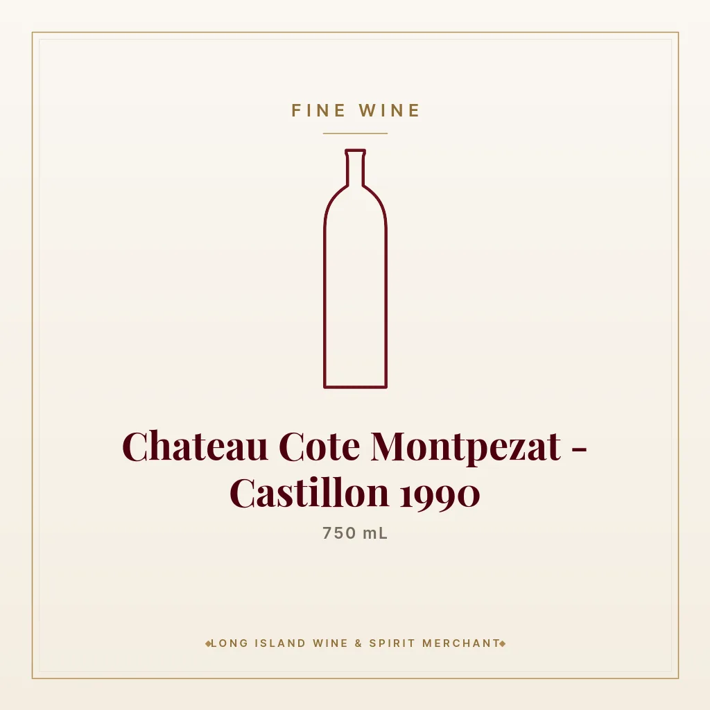 Chateau Cote Montpezat - Castillon 1990 750 mL - Fine Wine