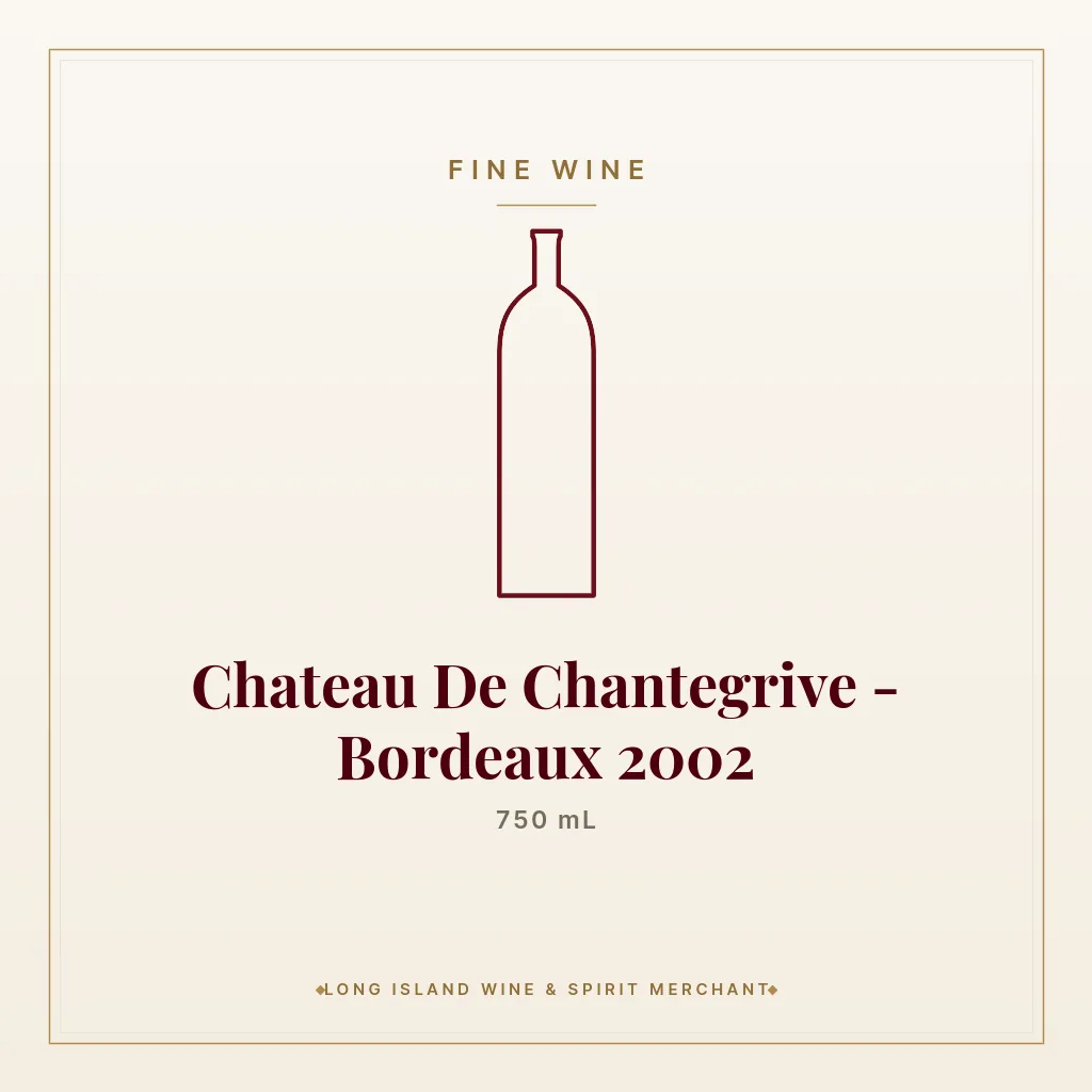 Chateau De Chantegrive - Bordeaux 2002 750 mL - Fine Wine