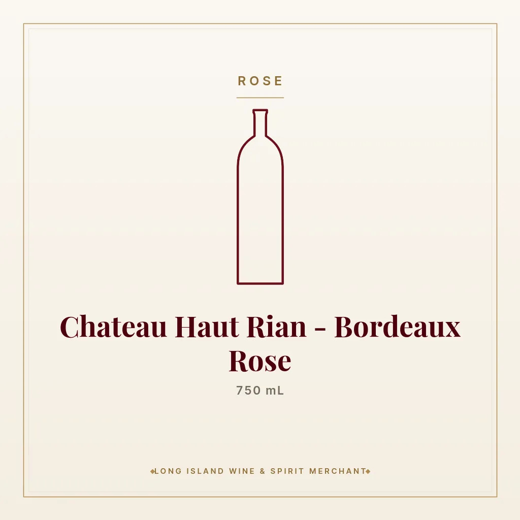 Chateau Haut Rian - Bordeaux Rose 750 mL - Rose