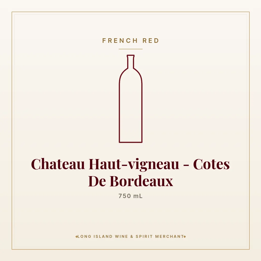 Chateau Haut-vigneau - Cotes De Bordeaux 750 mL - French Red