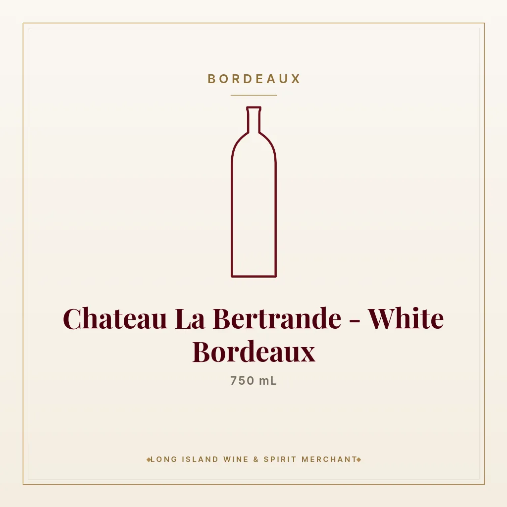 Chateau La Bertrande - White Bordeaux 750 mL - Bordeaux