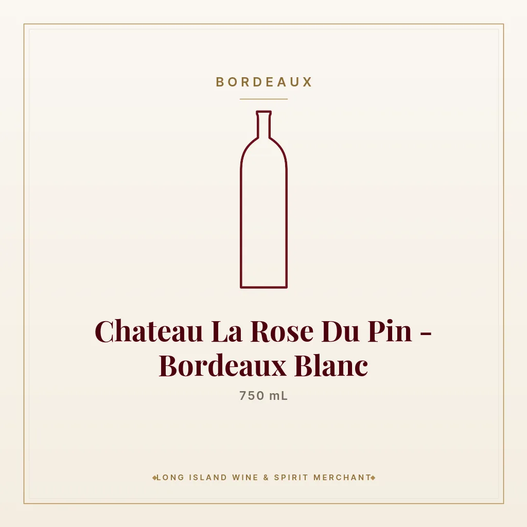 Chateau La Rose Du Pin - Bordeaux Blanc 750 mL - Bordeaux