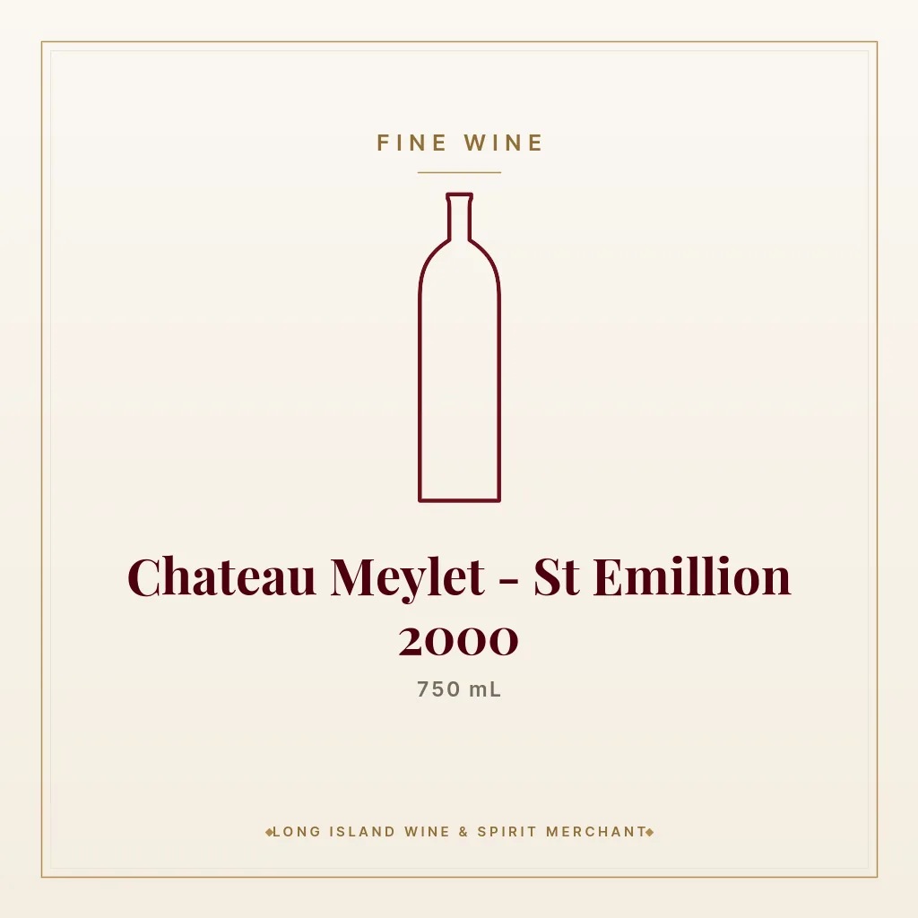 Chateau Meylet - St Emillion 2000 750 mL - Fine Wine