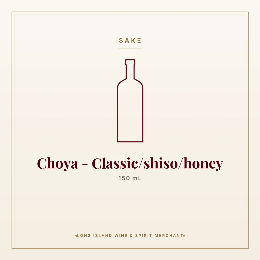 Choya - Classic/shiso/honey 150 mL - Sake