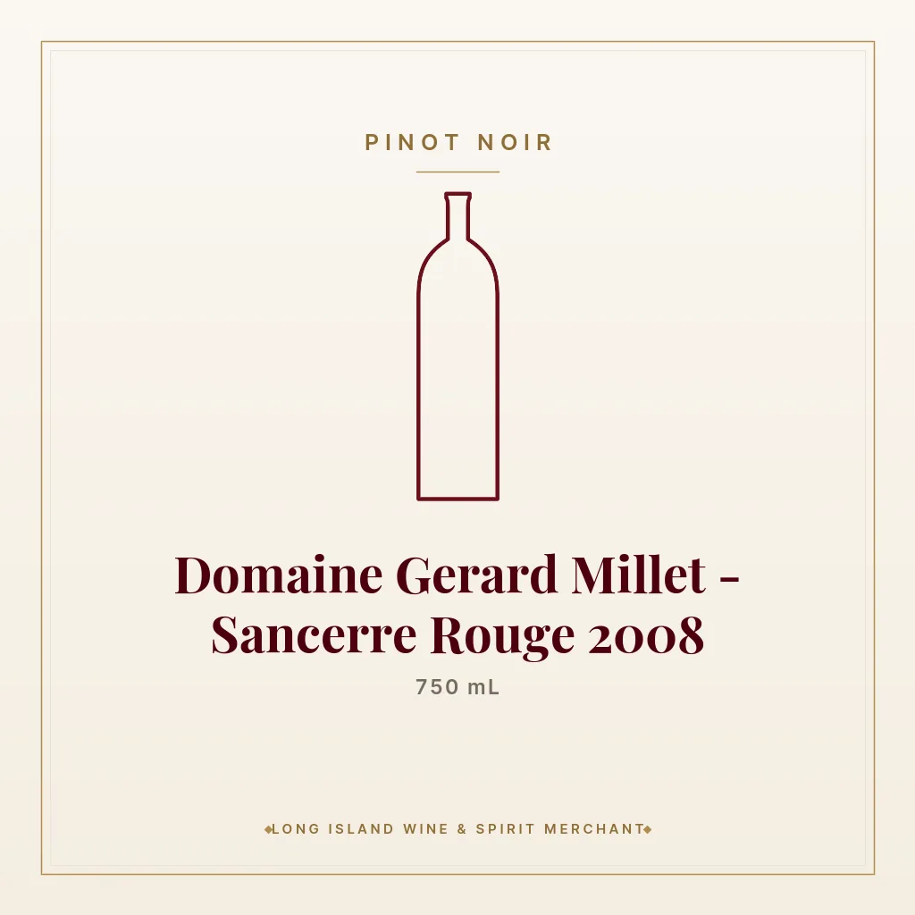 Domaine Gerard Millet - Sancerre Rouge 2008 750 mL - Pinot Noir