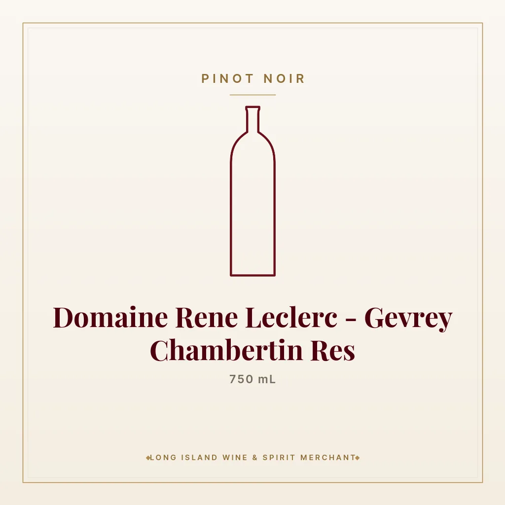 Domaine Rene Leclerc - Gevrey Chambertin Res 750 mL - Pinot Noir