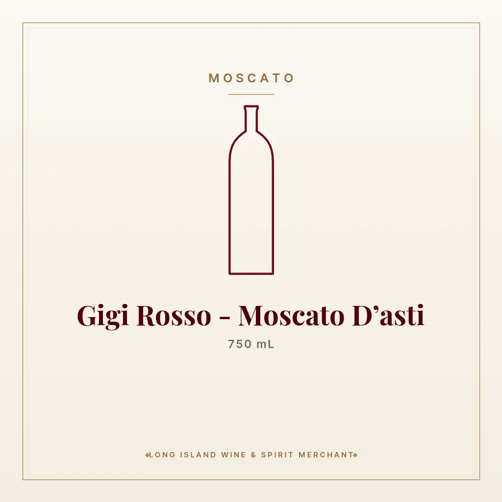 Gigi Rosso - Moscato D’asti 750 mL - Moscato