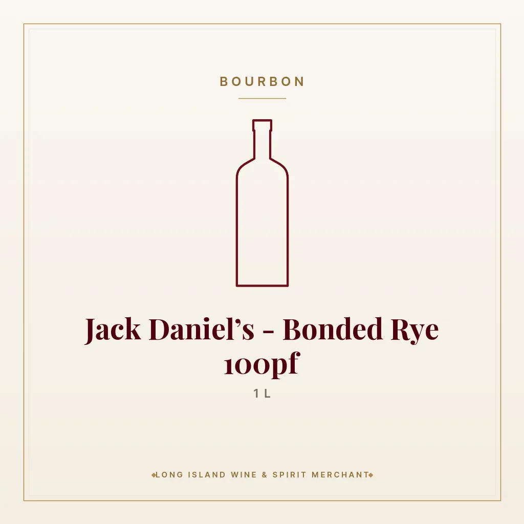 Jack Daniel’s - Bonded Rye 100pf 1 L - Bourbon