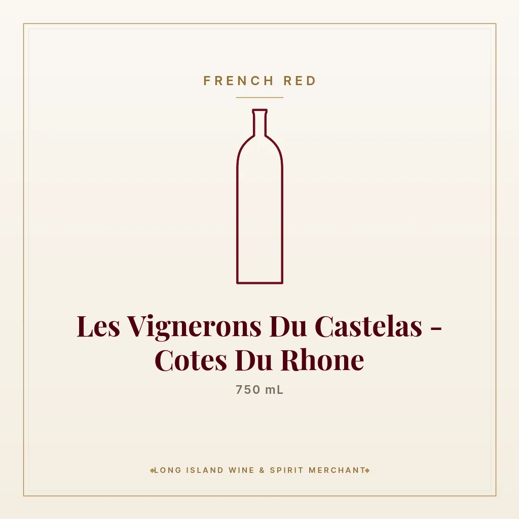 Les Vignerons Du Castelas - Cotes Du Rhone 750 mL - French Red