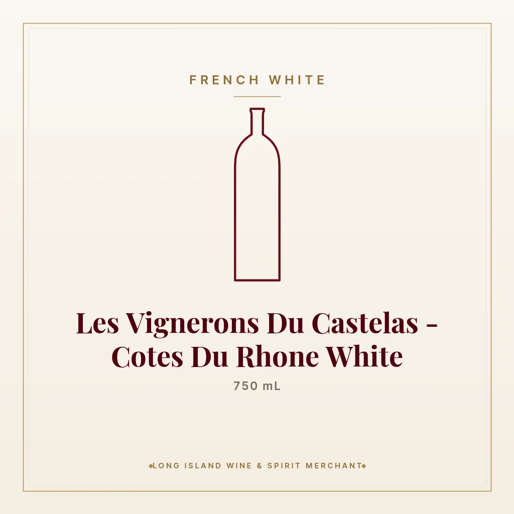 Les Vignerons Du Castelas - Cotes Du Rhone White 750 mL - French White