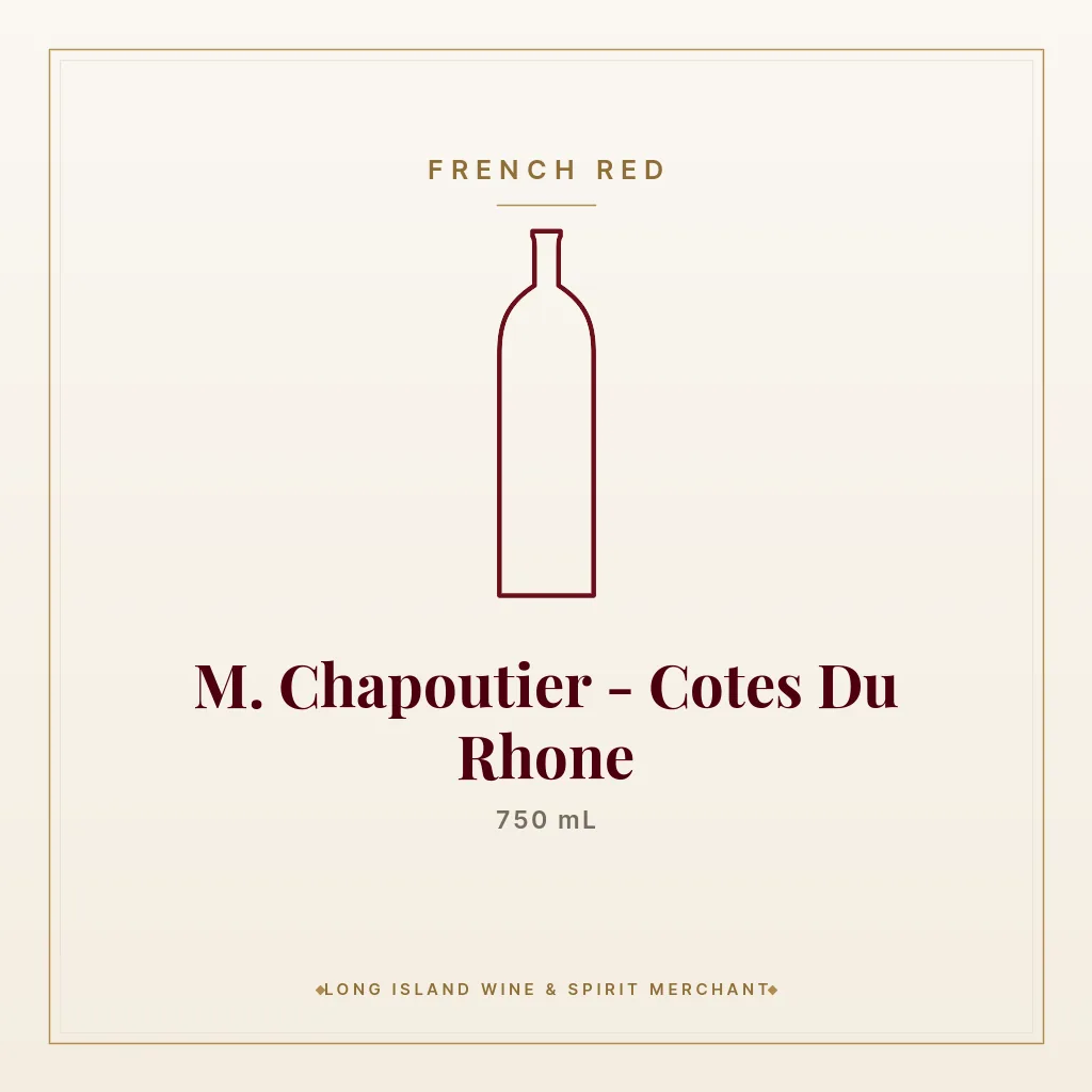 M. Chapoutier - Cotes Du Rhone 750 mL - French Red