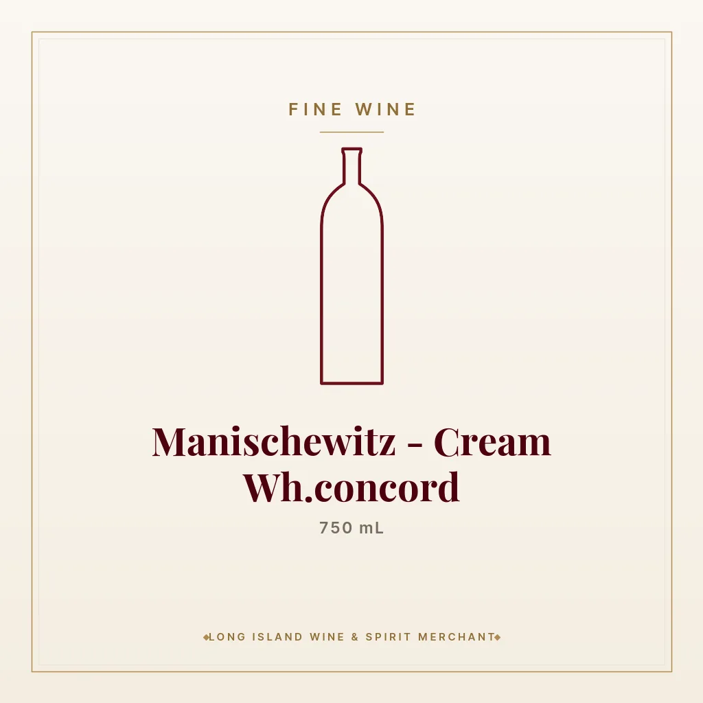 Manischewitz - Cream Wh.concord 750 mL - Fine Wine