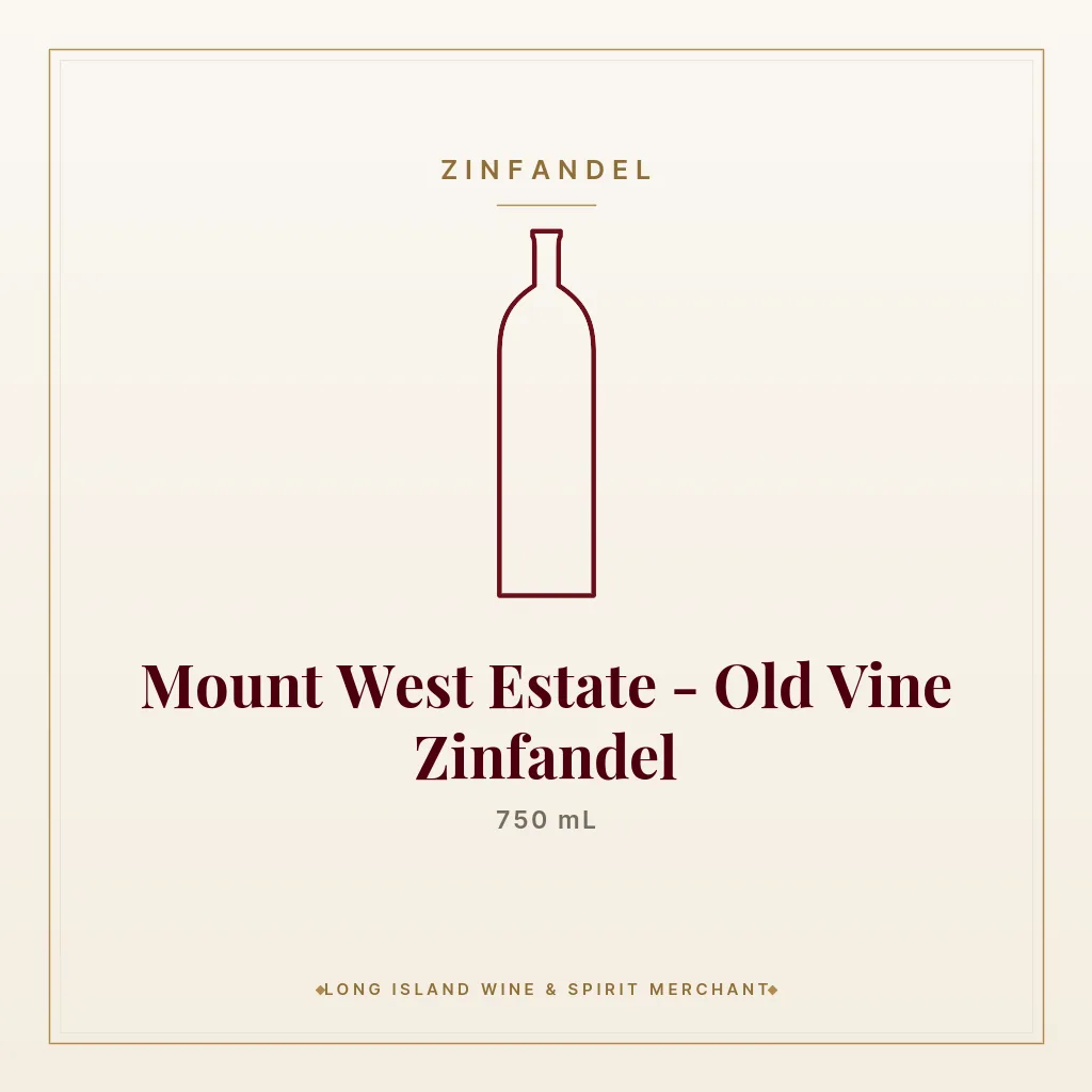 Mount West Estate - Old Vine Zinfandel 750 mL - Zinfandel
