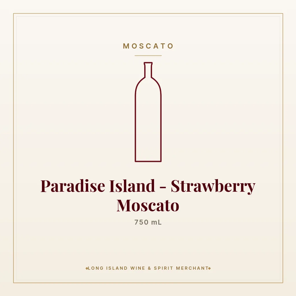 Paradise Island - Strawberry Moscato 750 mL - Moscato