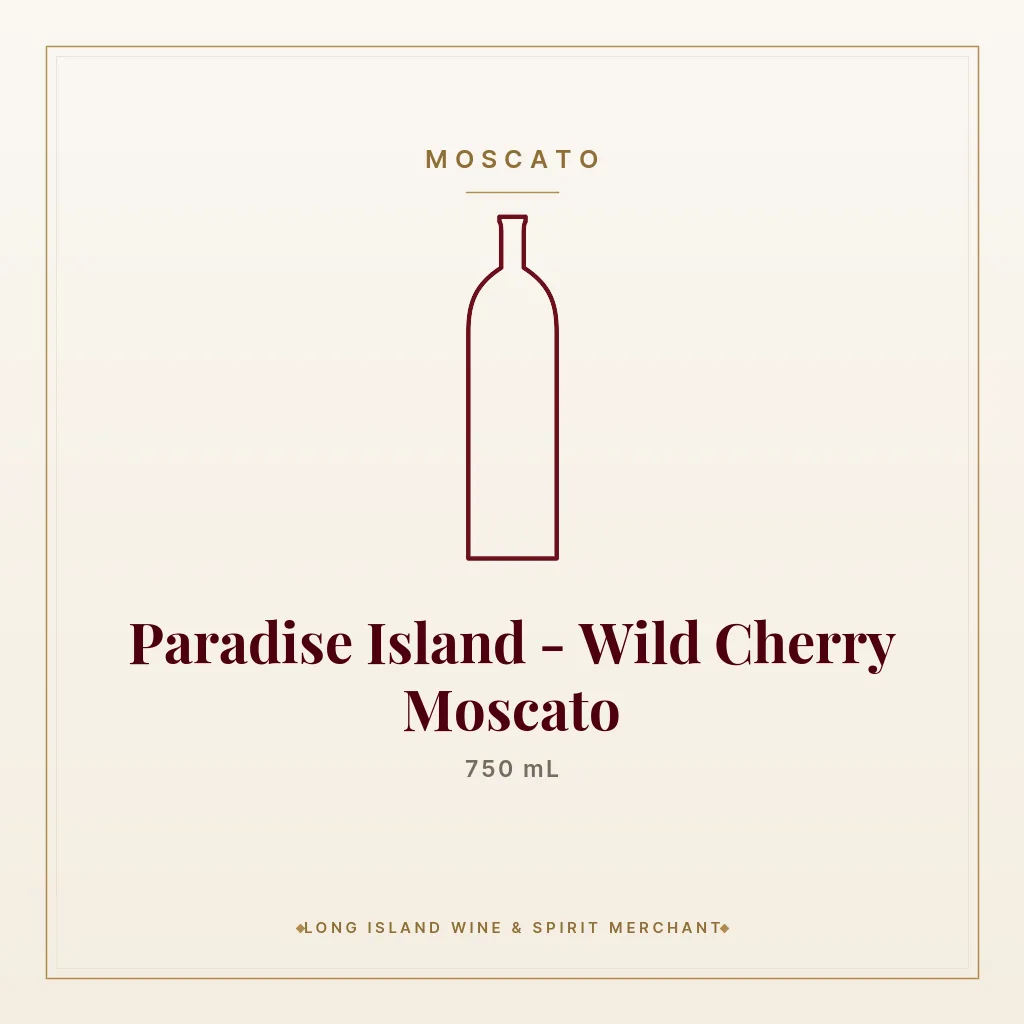 Paradise Island - Wild Cherry Moscato 750 mL - Moscato