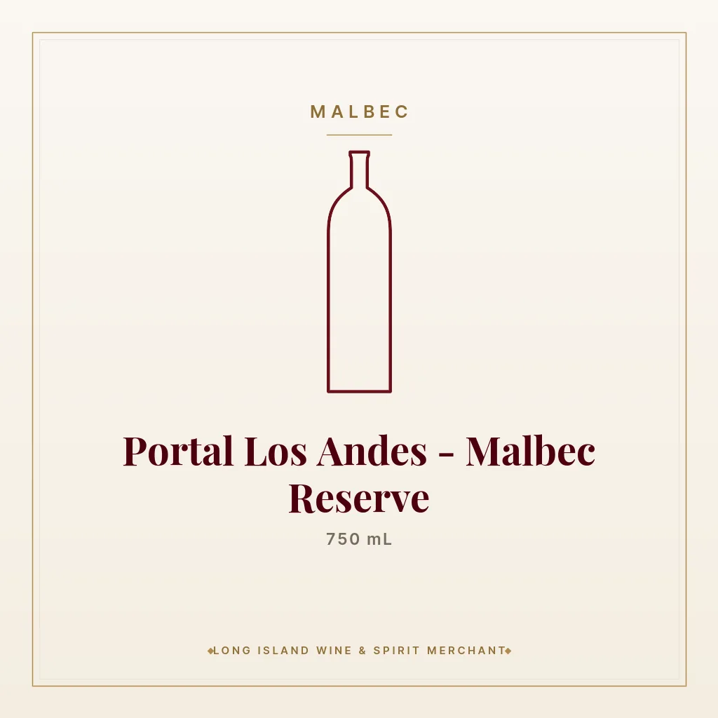 Portal Los Andes - Malbec Reserve 750 mL - Malbec