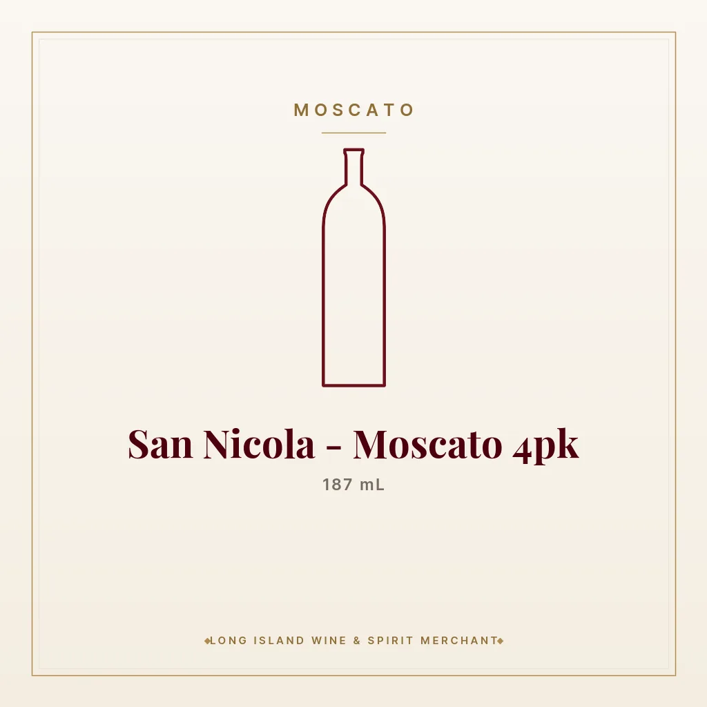San Nicola - Moscato 4pk 187 mL - Moscato