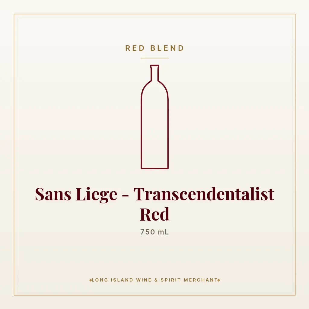 Sans Liege - Transcendentalist Red 750 mL - Red Blend