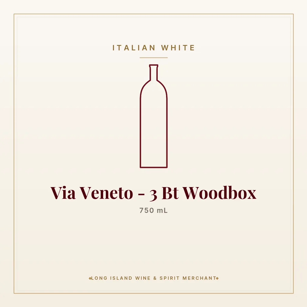 Via Veneto - 3 Bt Woodbox 750 mL - Italian White